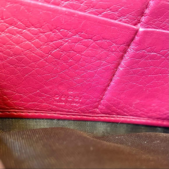 Gucci SOHO magenta pink leather wallet or crossbody with box - Picture 9 of 16